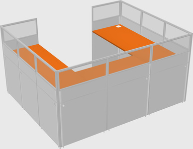 Cabine en u