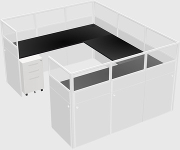 Cabine en u