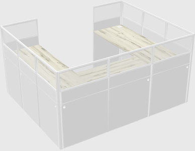Cabine en u