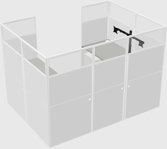 Cabine en u