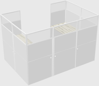 Cabine en u