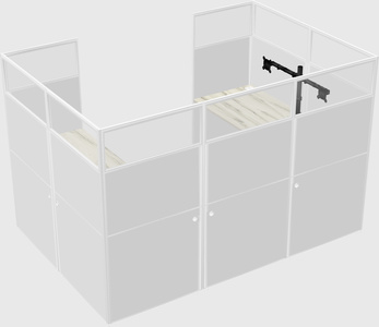 Cabine en u