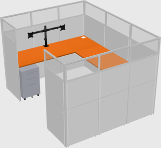 Cabine en u