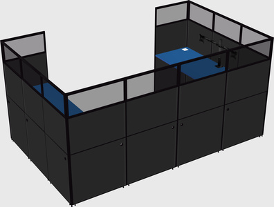 Cabine en u