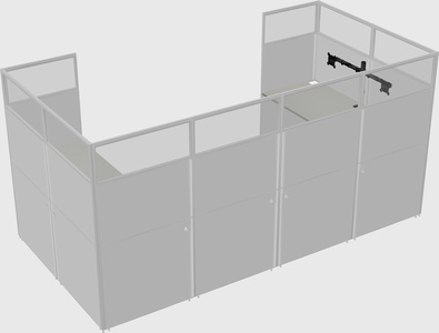 Cabine en u