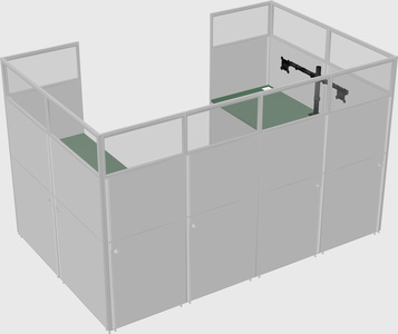 Cabine en u