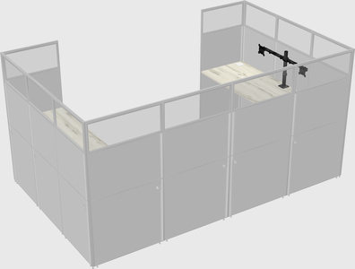 Cabine en u