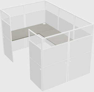 Cabine en u