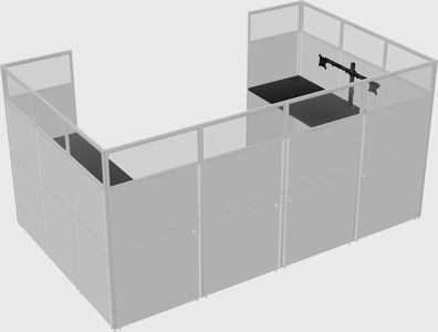 Cabine en u