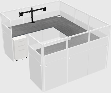 Cabine en u