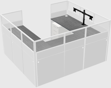 Cabine en u