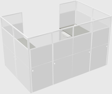 Cabine en u