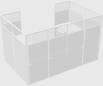Cabine en u