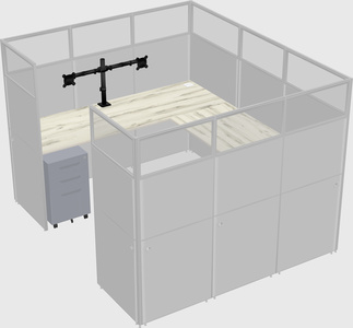 Cabine en u