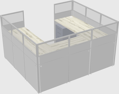 Cabine en u
