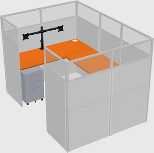Cabine en u
