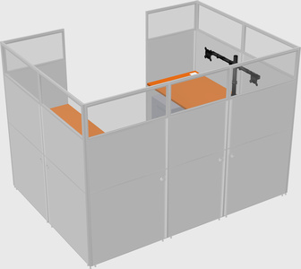 Cabine en u