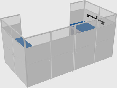 Cabine en u
