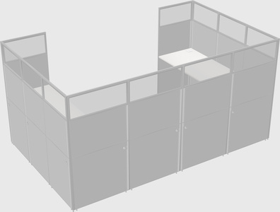 Cabine en u