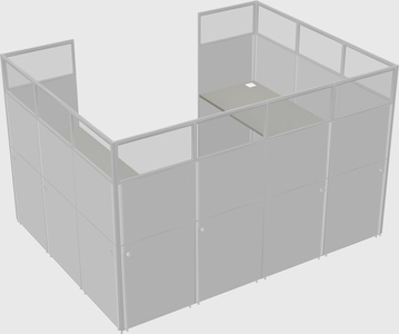 Cabine en u