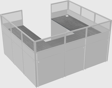 Cabine en u