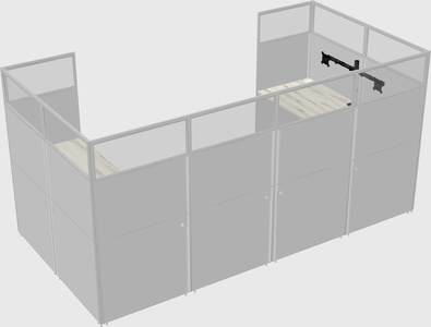 Cabine en u