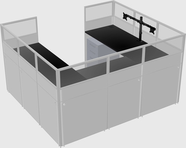 Cabine en u