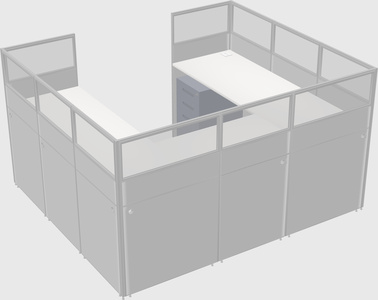 Cabine en u