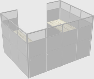 Cabine en u