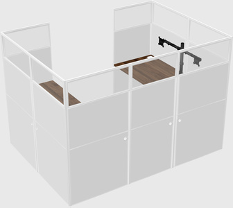 Cabine en u