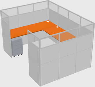 Cabine en u