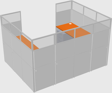 Cabine en u