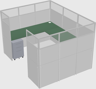 Cabine en u