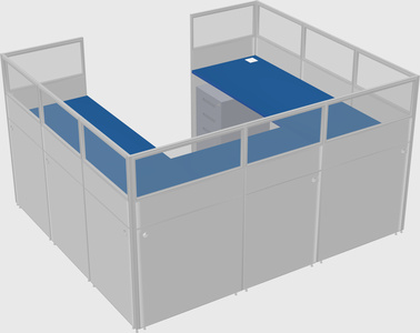 Cabine en u