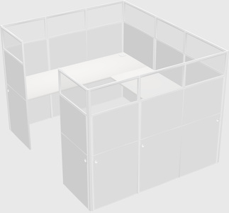 Cabine en u