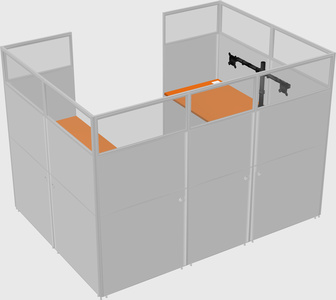 Cabine en u