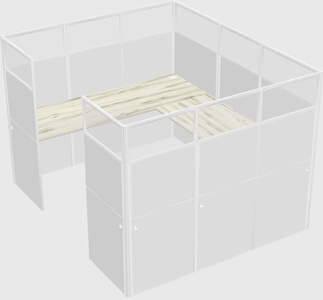 Cabine en u