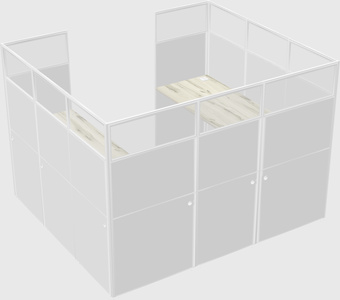 Cabine en u