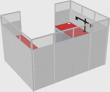 Cabine en u