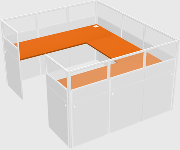 Cabine en u