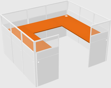 Cabine en u