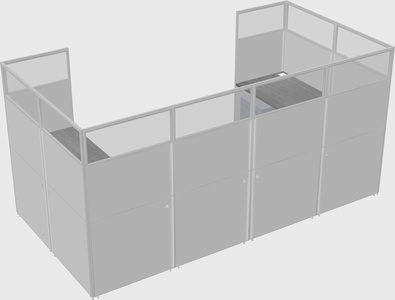 Cabine en u