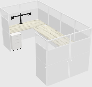 Cabine en u