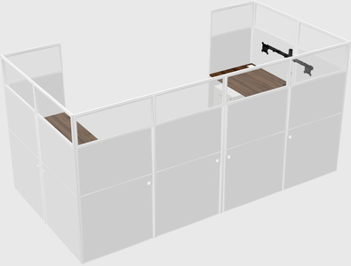 Cabine en u