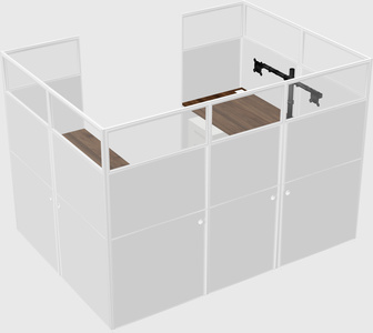 Cabine en u