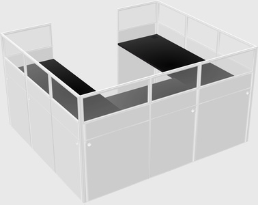 Cabine en u