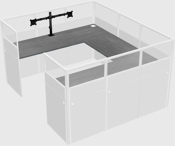 Cabine en u