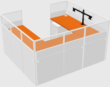 Cabine en u