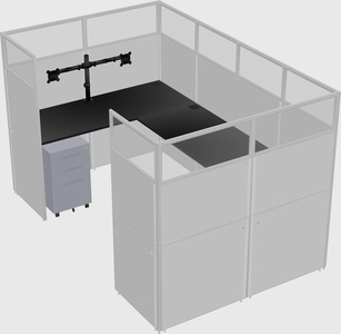 Cabine en u