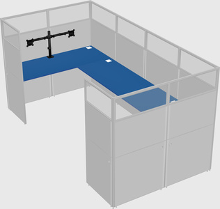 Cabine en u